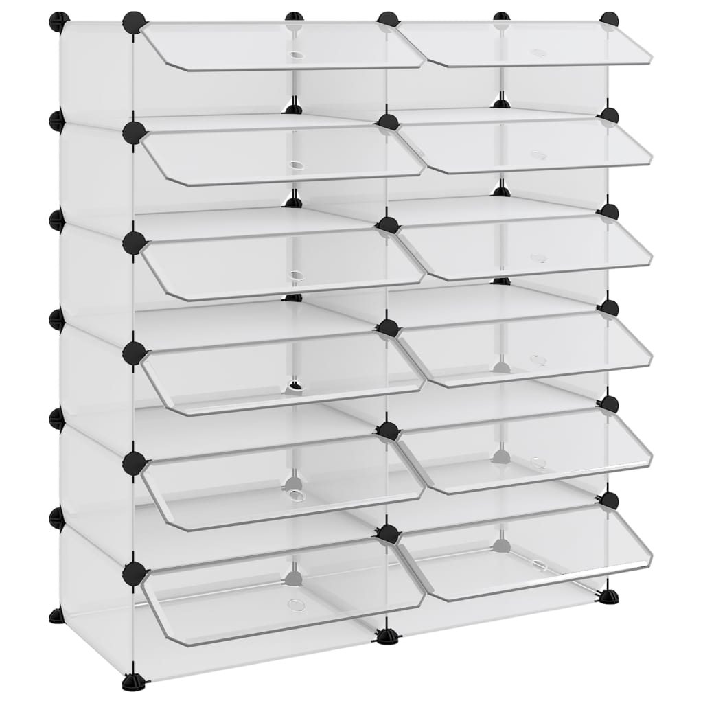 Zapatero Pp Transparente 94,5x36,5x106 Cm / Vetonek_5