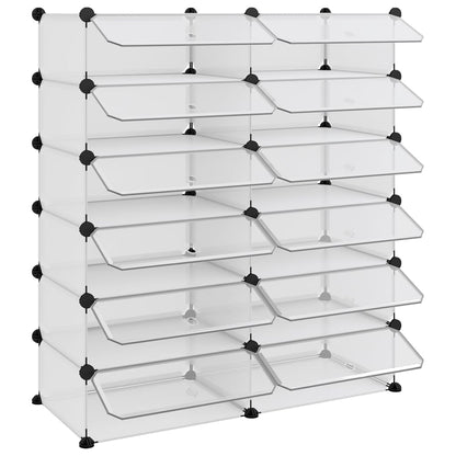 Zapatero Pp Transparente 94,5x36,5x106 Cm / Vetonek_5