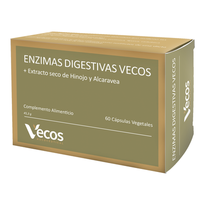 Enzimas Digestivas Vecos 60 Cápsulas | Mejora De La Digestión Y Reducción De Molestias Digestivas | Con Digezyme_0