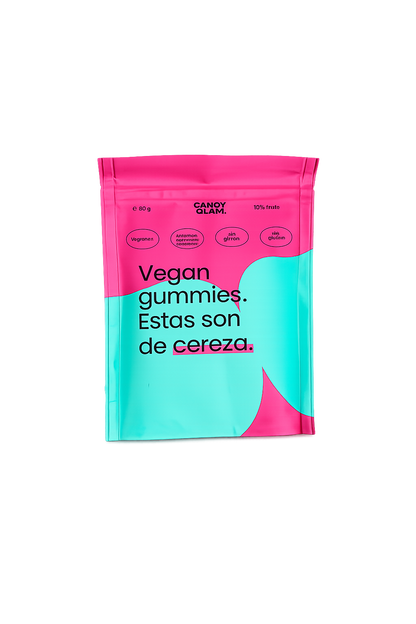 Gummies Veganas Sabor Cereza Pack 14 Bolsas - Snack Dulce Natural Sin Gluten_1