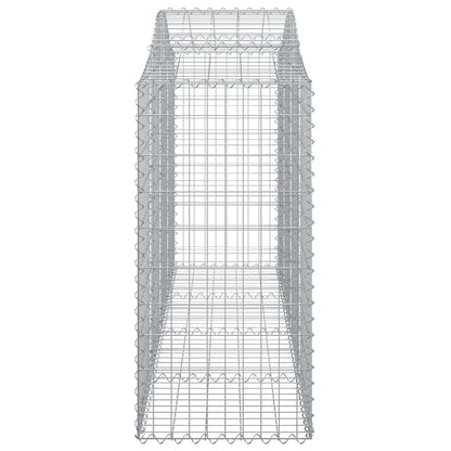 Cestas Gaviones 14 Uds Forma De Arco Hierro 200x50x120/140 Cm_4