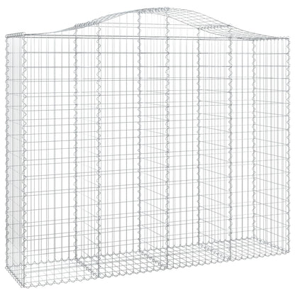 Cestas De Gaviones 7 Uds Forma De Arco Hierro 200x50x160/180 Cm_2