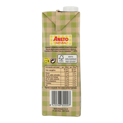 Embalagem de 1 litro de caldo de legumes biológico natural + 1 litro de caldo de paella biológico Aneto GRÁTIS