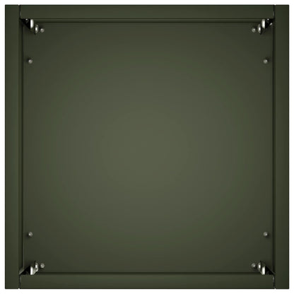 Macetero De Jardín 2 Uds. Verde Oliva 20 X 20 X 40 Cm_4