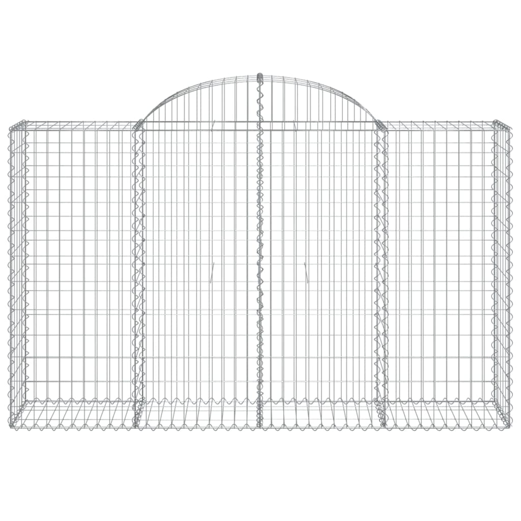 Cestas Gaviones 15 Uds Forma De Arco Hierro 200x50x120/140 Cm_3