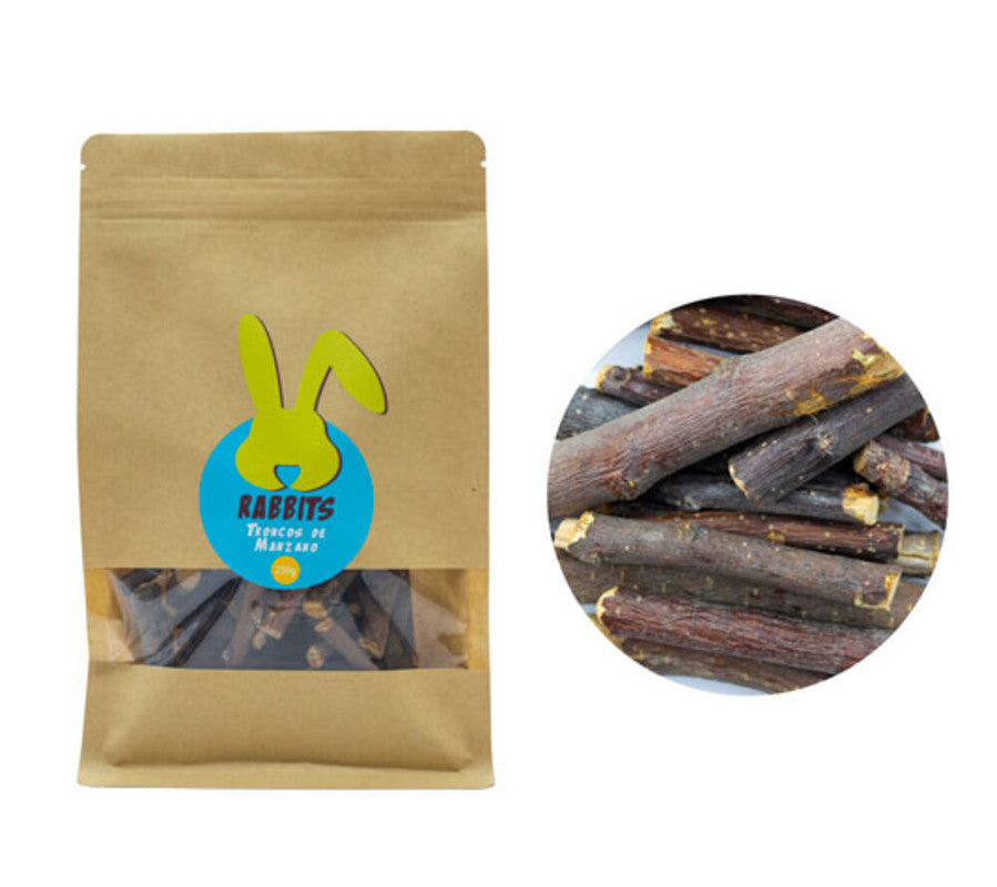 Palitos de manzano para roedores , 100g -cuidado de los dientes – palito de madera de 5-7cms_0
