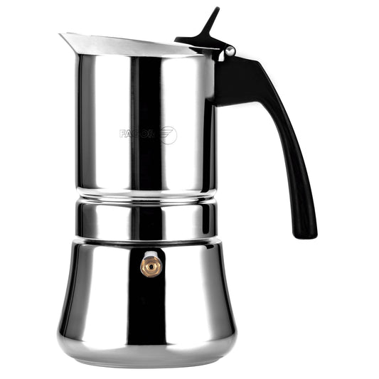 Cafetera Inox Etnica 4 Tazas Acero Inoxidable 18/10 Fagor_0