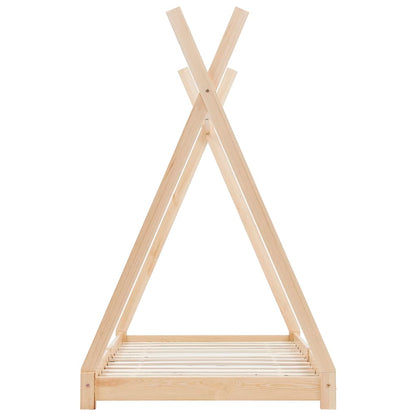 Estructura De Cama Infantil De Madera Maciza De Pino 70x140 Cm / Vetonek_2