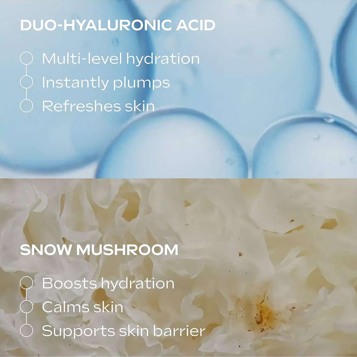 Gotas de reforço do soro hidratante com ácido hialurónico 30 ml