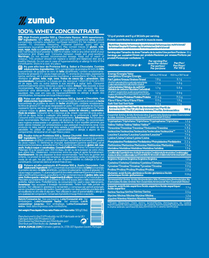 Zumub 100% Whey Concentrate 500 G - Chocolate_1