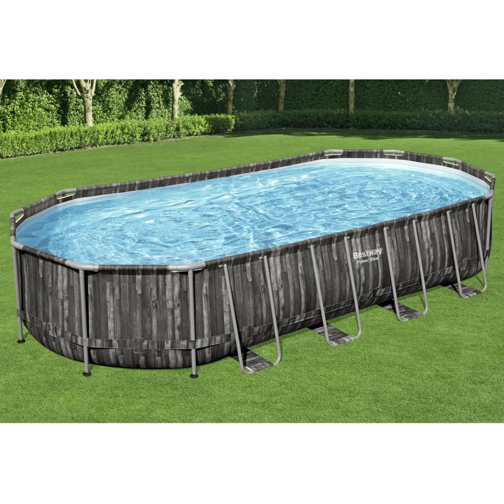 Bestway Conjunto De Piscina Ovalada 7,32x3,66x1,22 Cm_3