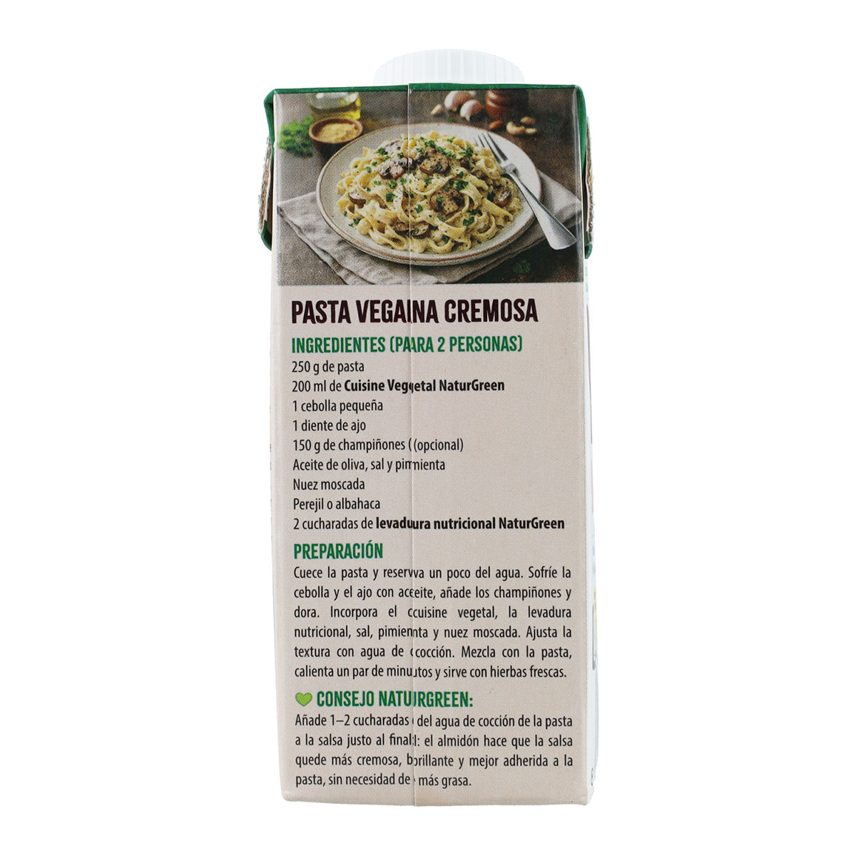 Salsa Vegetal Cuisine de Almendras y Anacardos NaturGreen 200 ml