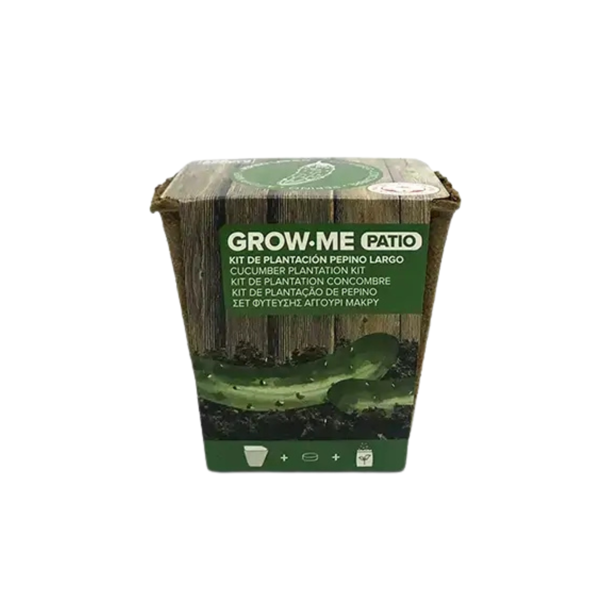 Kit De Cultivo De Pepino Largo Verde Grow Me – Huerto Urbano Ecológico_0