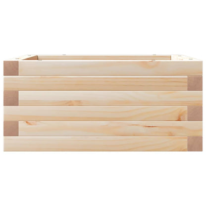 Jardinera De Madera Maciza De Pino 50x50x23 Cm_4