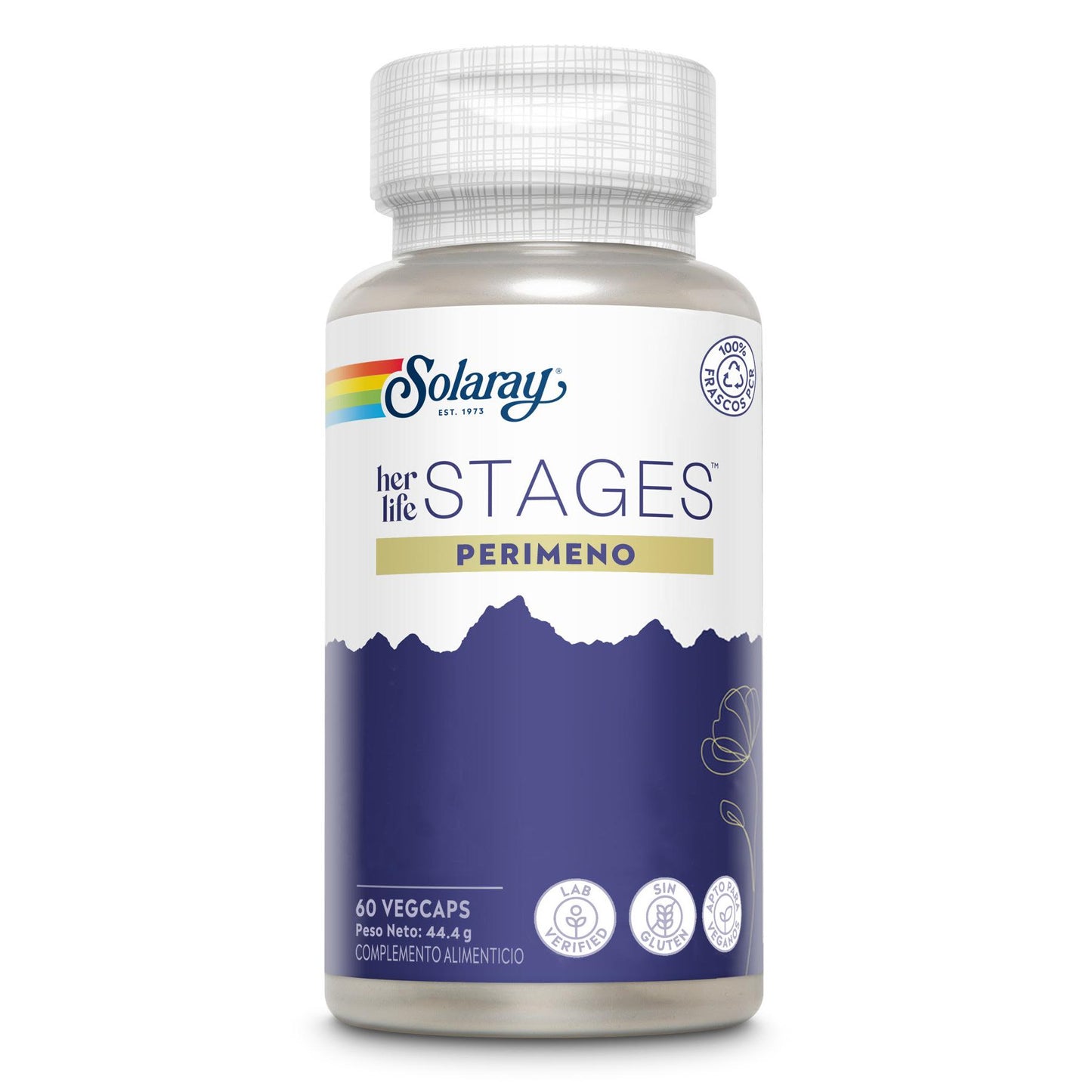 Perimeno Stages Solaray 60 Cápsulas Vegetais