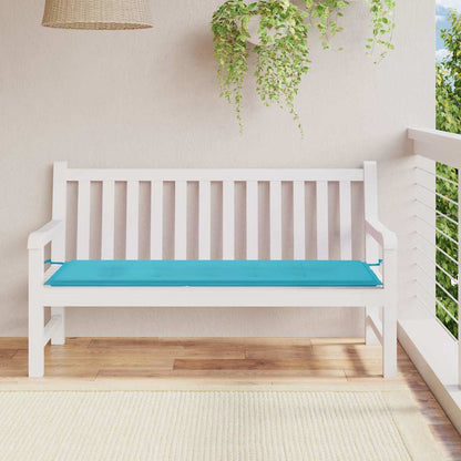 Vidaxl Cojín Para Banco De Jardín Tela Oxford Turquesa 150x50x4 Cm_1