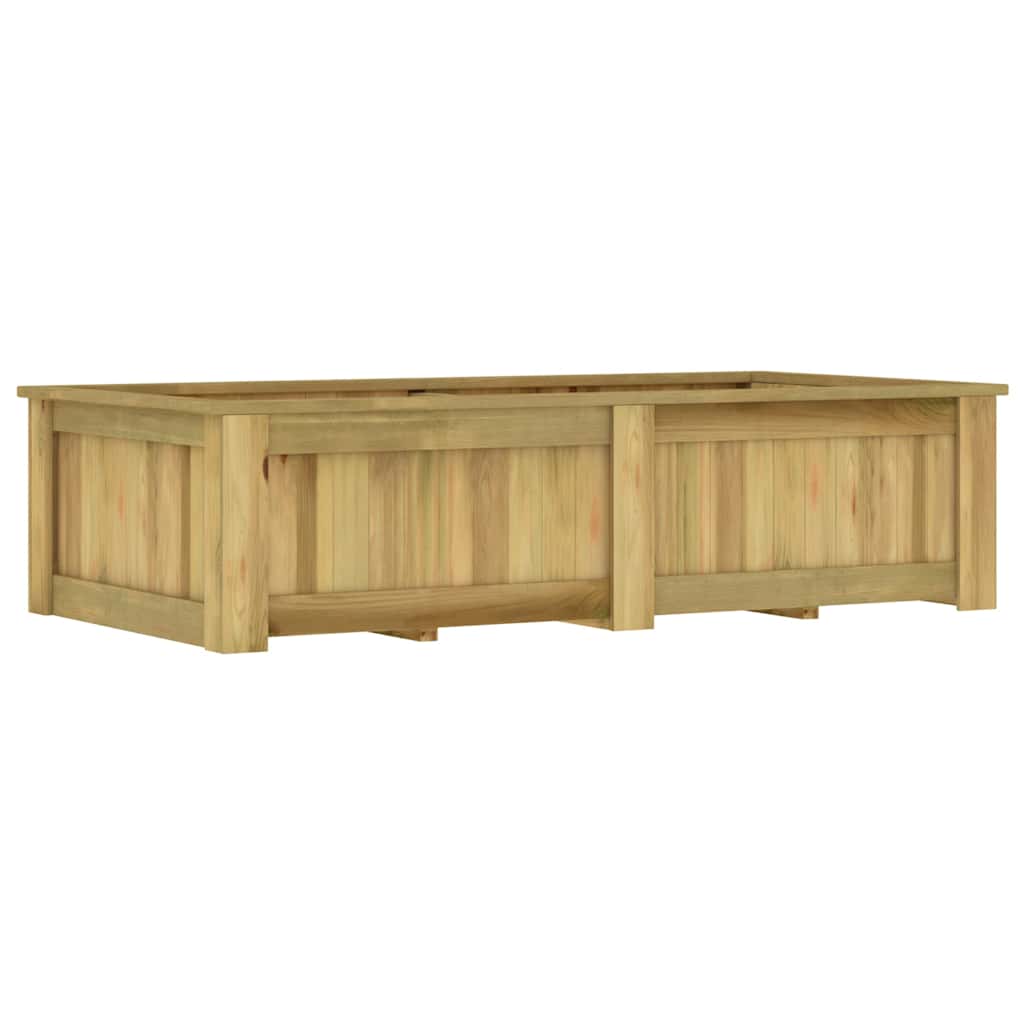 Arriate De Madera De Pino Impregnada 196x100x50 Cm_1