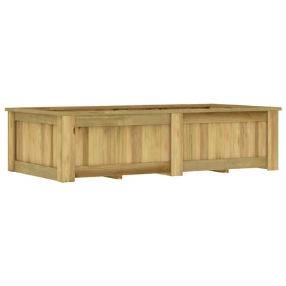 Arriate De Madera De Pino Impregnada 196x100x50 Cm_1