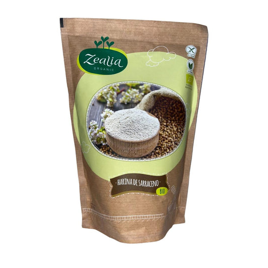 Farinha de trigo sarraceno sem glúten biológica Zealia 500g