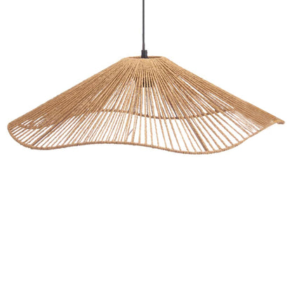 Lámpara De Techo Ø55cm En Cuerda Natural Estilo Vintage_3