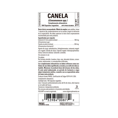 Canela Chinesa, 100 cápsulas vegetais