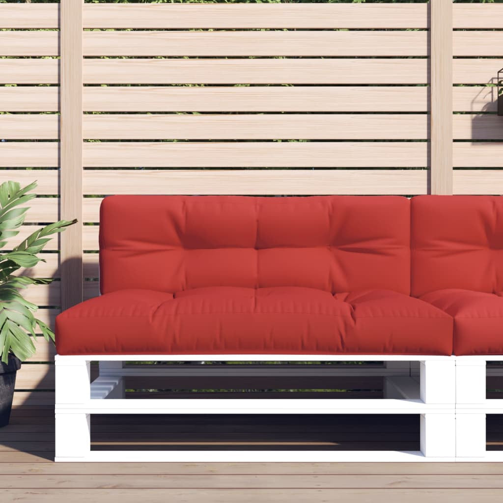 Vidaxl Cojín Para Sofá De Palets De Tela Rojo 120x40x12 Cm_1