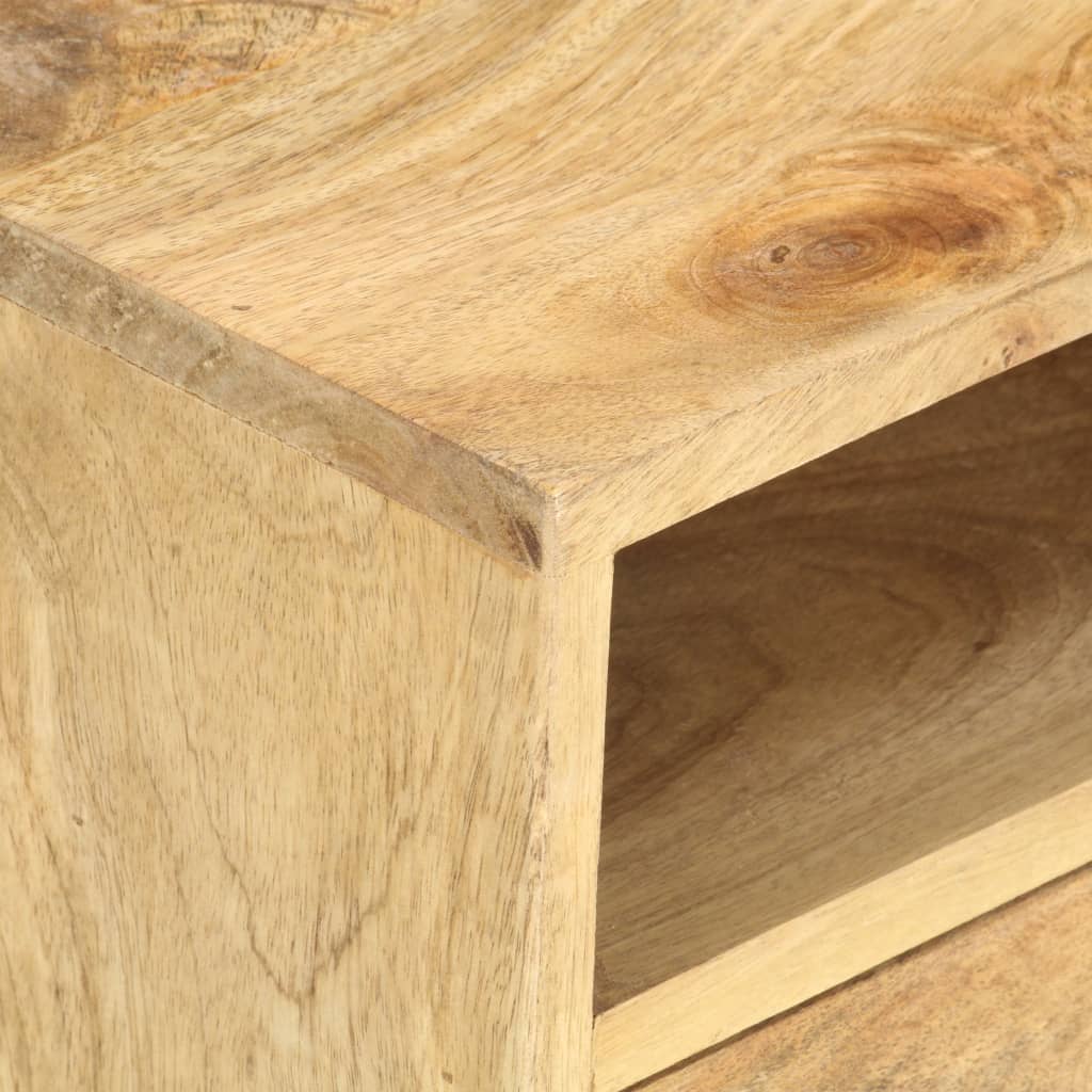 Mesita De Noche De Madera Maciza De Mango 40x35x50 Cm_3