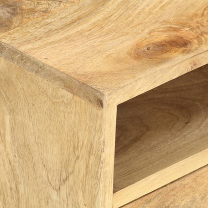 Mesita De Noche De Madera Maciza De Mango 40x35x50 Cm_3