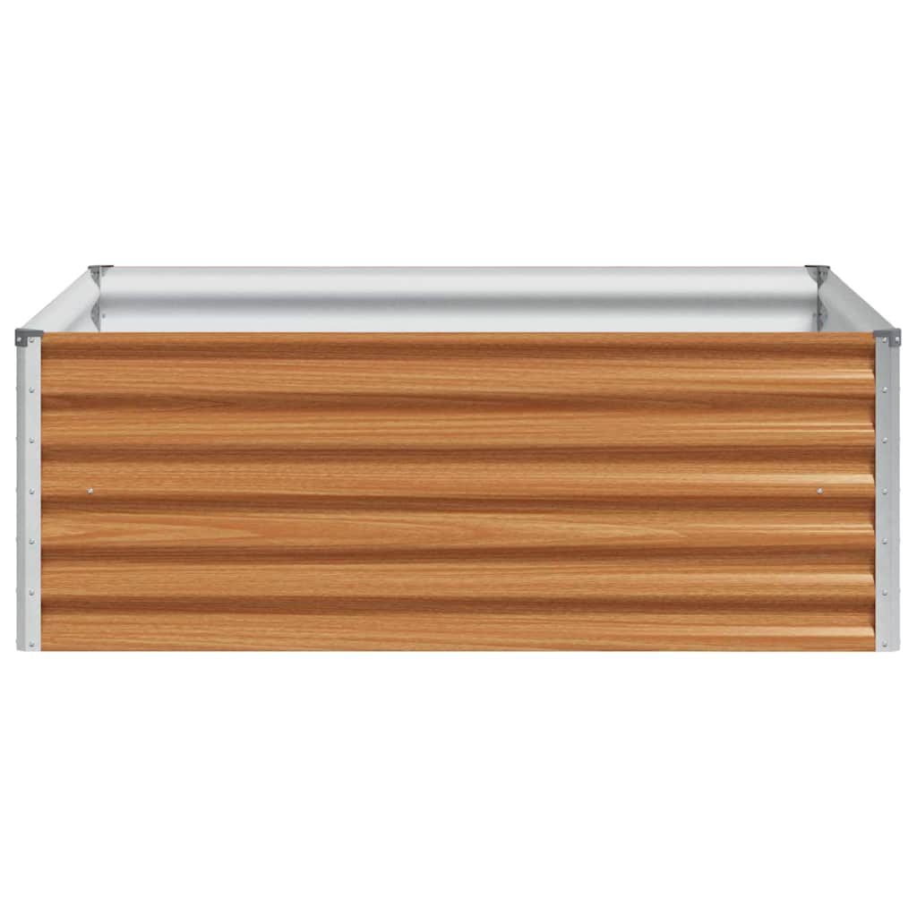 Arriate Elevado Marrón Claro 98 X 100 X 36 Cm Acero Galvanizado_5