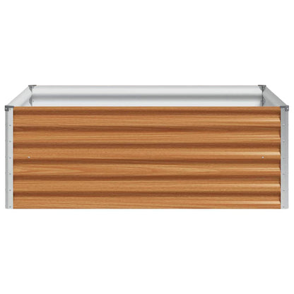 Arriate Elevado Marrón Claro 98 X 100 X 36 Cm Acero Galvanizado_5