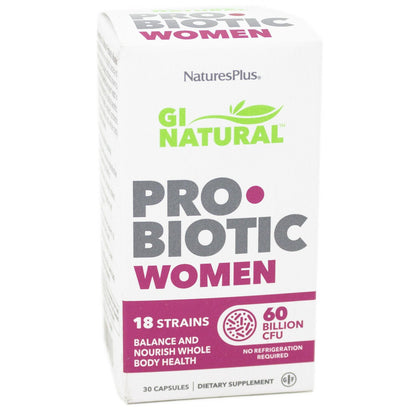 Probiótico Gi Natural Woman Nature's Plus 30 cápsulas