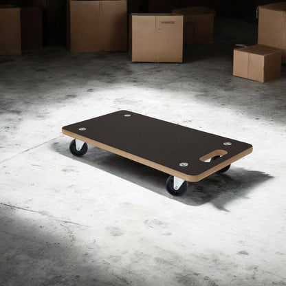 Well Home Carro De Transporte De Formato Rectangular Con Placa Antideslizante En Mdf 58x29x9,5cm_3