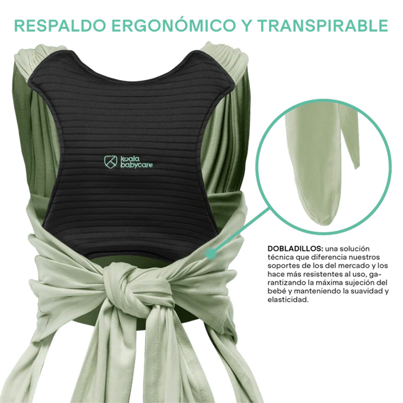 Fular Portabebés Koala Cuddle Band 2 Verde Salvia_2