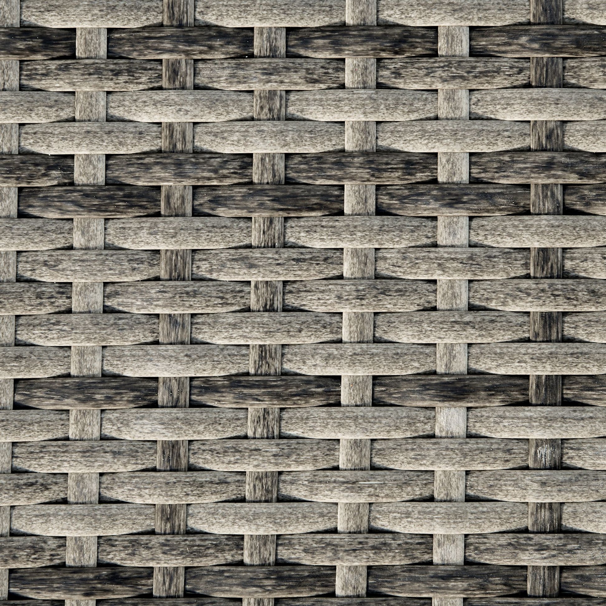 Outsunny Tumbona De Ratán Reclinable En Forma De S Con 2 Ruedas 207x70x70cm Gris_3