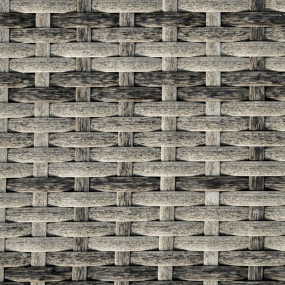 Outsunny Tumbona De Ratán Reclinable En Forma De S Con 2 Ruedas 207x70x70cm Gris_3