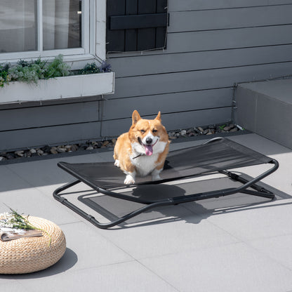 Pawhut Cama Elevada Para Perros Plegable Con Malla Transpirable 111x65,5x19cm_1