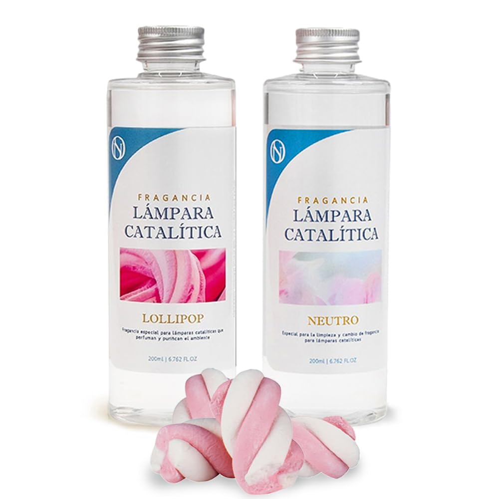 Pack Ahorro 2x Fragancia Lámpara Catalítica: 1 Aroma Lollipop 500ml + Limpiador Neutro 200ml_0