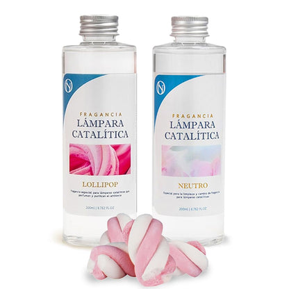 Pack Ahorro 2x Fragancia Lámpara Catalítica: 1 Aroma Lollipop 500ml + Limpiador Neutro 200ml_0
