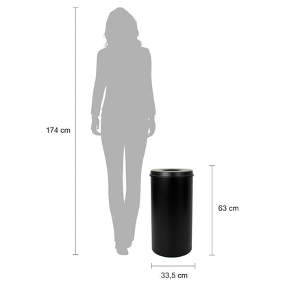 V-part Papelera Autoextinguible Negro 50 L_2