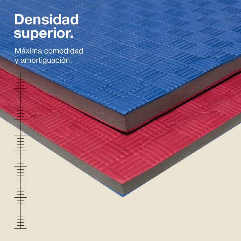 Jowy Tatami Puzzle 2,5cm 100x100cm – Alta Densidad Azul/rojo_1