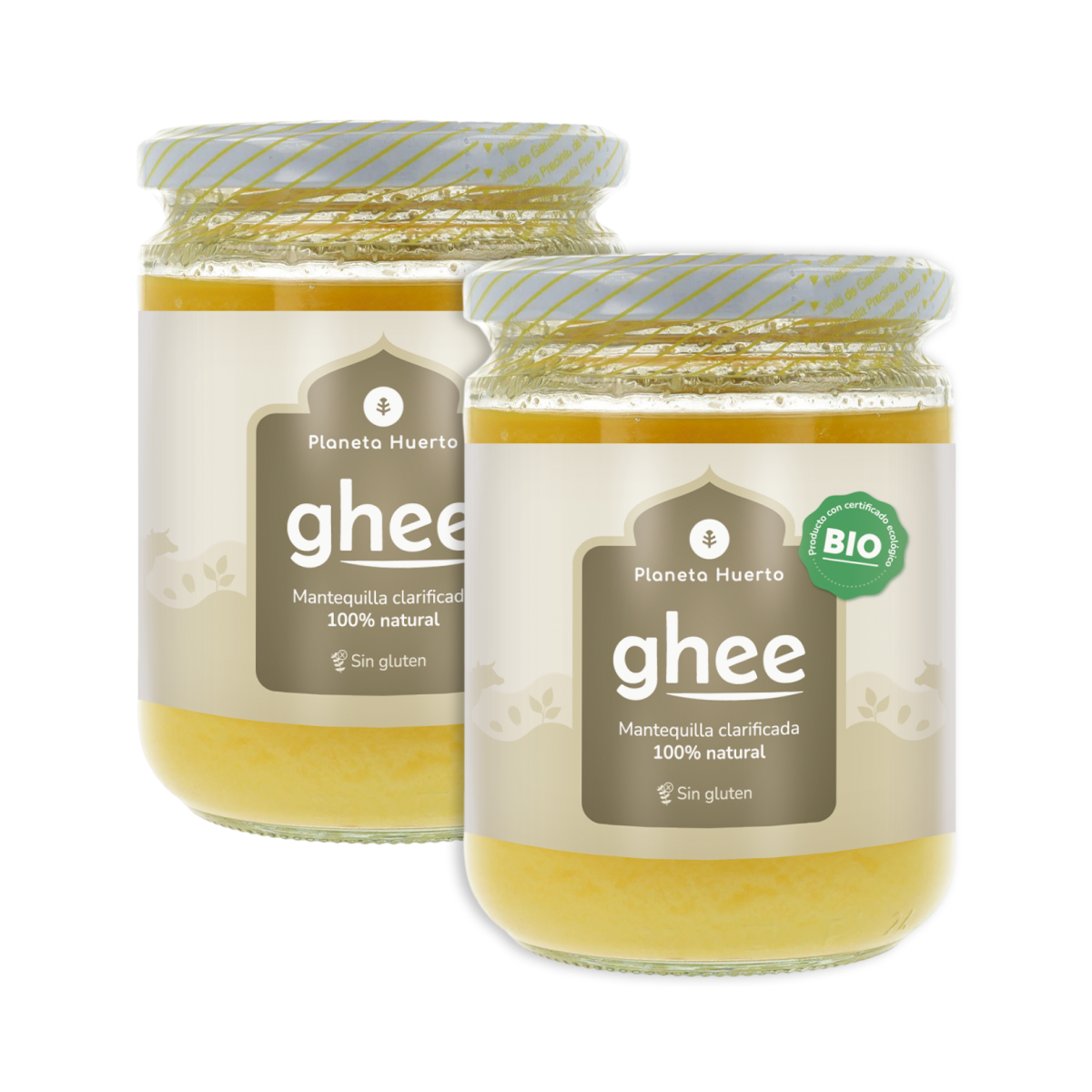 Embalagem de 2 Manteigas Clarificadas Ghee ECO Planeta Huerto 350 gr