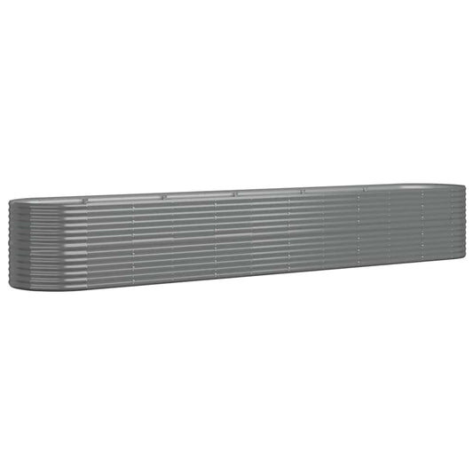 Jardinera Arriate Acero Galvanizado Gris 440x80x68 Cm_0