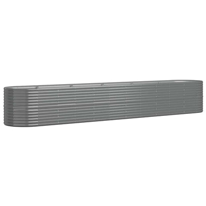 Jardinera Arriate Acero Galvanizado Gris 440x80x68 Cm_0