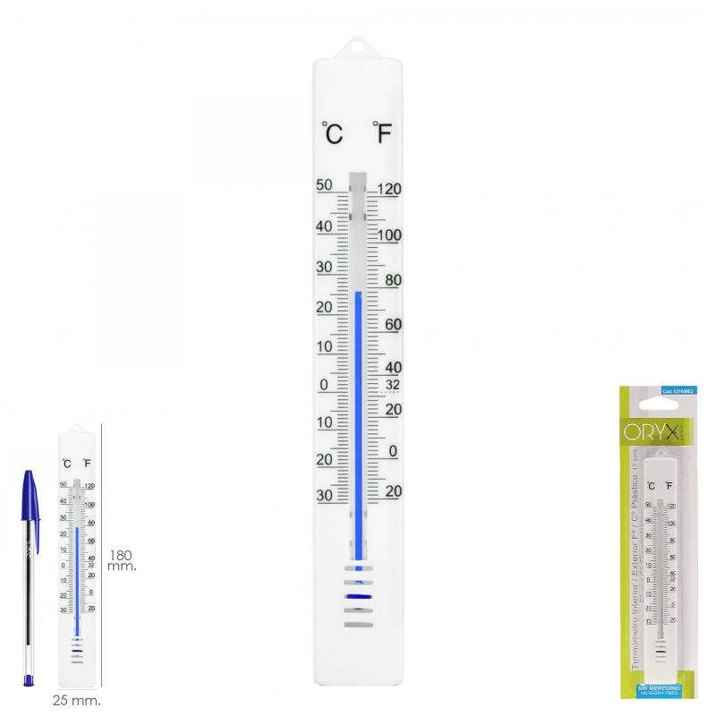 Termometro Pared / Jardin , Interior / Exterior Plástico 17 Cm._1
