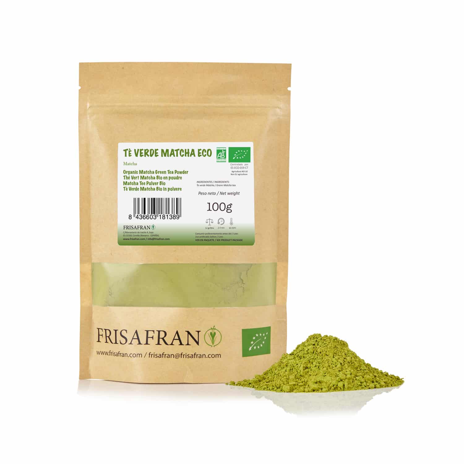 Té Verde Matcha - Calidad Y Sabor | Frisafran 100 G_0