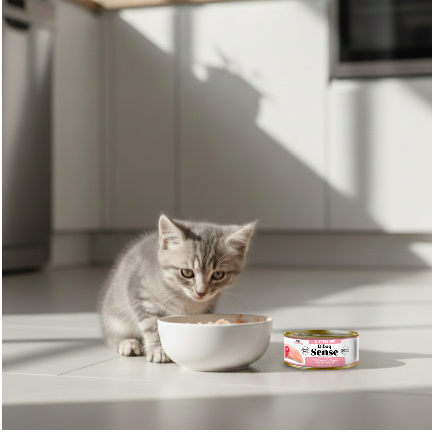 Dibaq Sense Cat Kitten Pollo Con Manzana (70 G X 12 Uds)_5