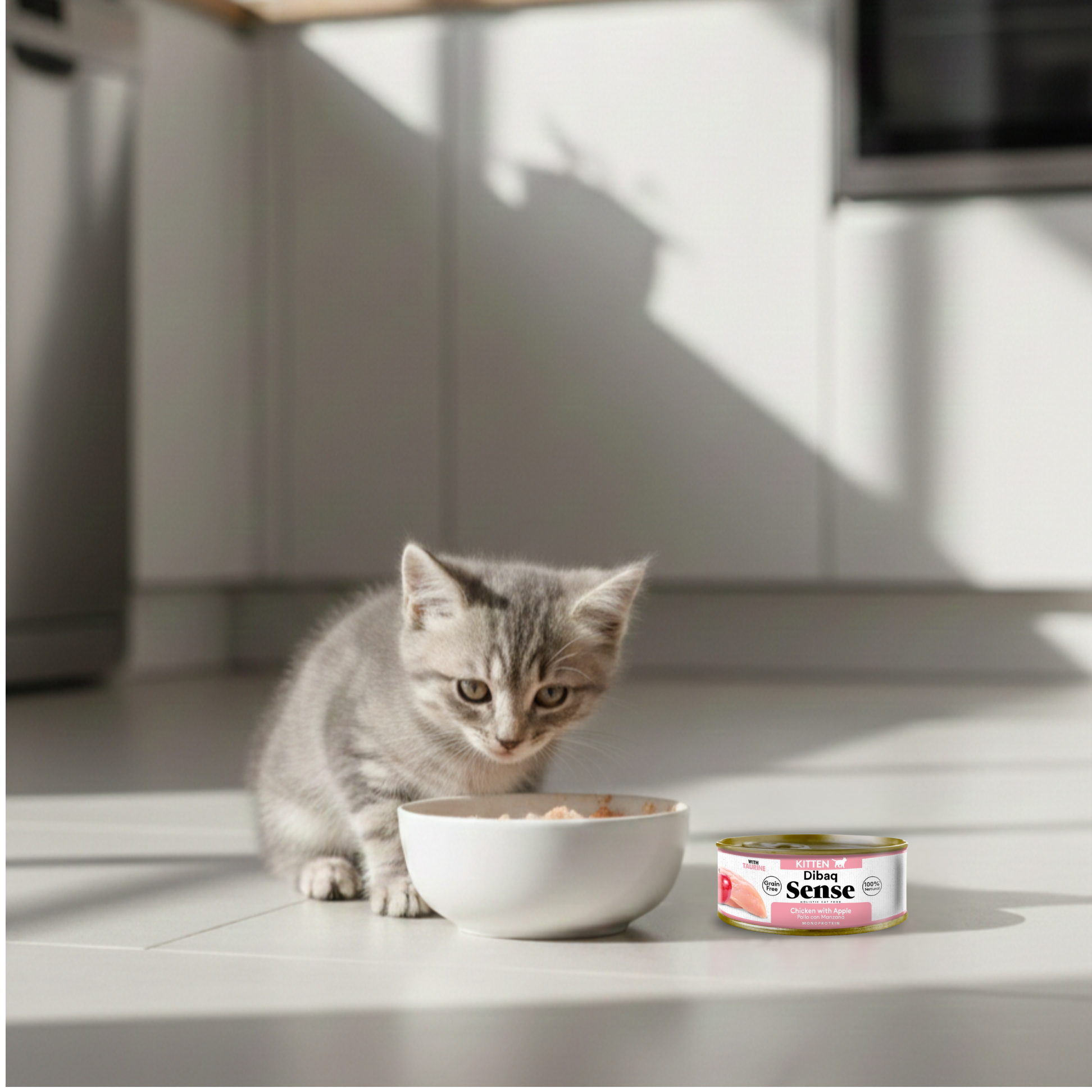 Dibaq Sense Cat Kitten Pollo Con Manzana (70 G X 12 Uds)_5