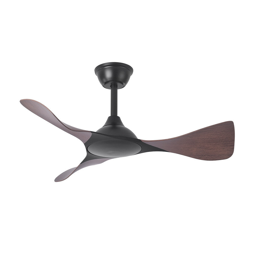 Ventilador Dc Caiman 36w 3600lm Negro/roble 89d 3aspas 6vel 3000-4500-6500k Remoto+reg.intensidad+memoroa+temporizador_2