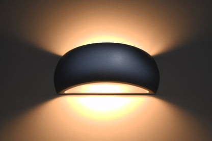 Aplique De Cerámica Pontius Gris, G9_3