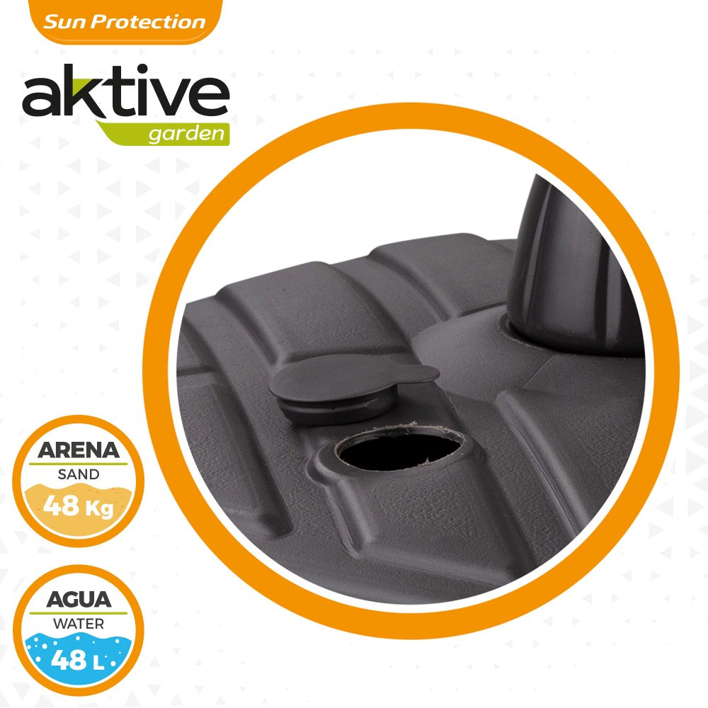 Base Para Sombrilla Cuadrada Antracita Ø33-48 Mm Aktive_3